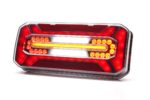 Zwart LED achterlicht 12-24V met 7-pins AMP connector
