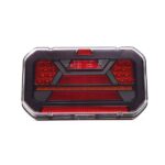 TRALERT LED achterlicht zwart rechts met driehoeksreflector voor aanhanger