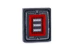 LED opbouw mist-achteruitijlicht 12-24v 100cm kabel