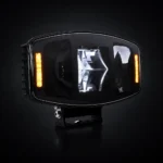 Zwarte TRALERT LED verstraler met dagrijverlichting 10.000lm, Deutsch connector, uitgeschakeld