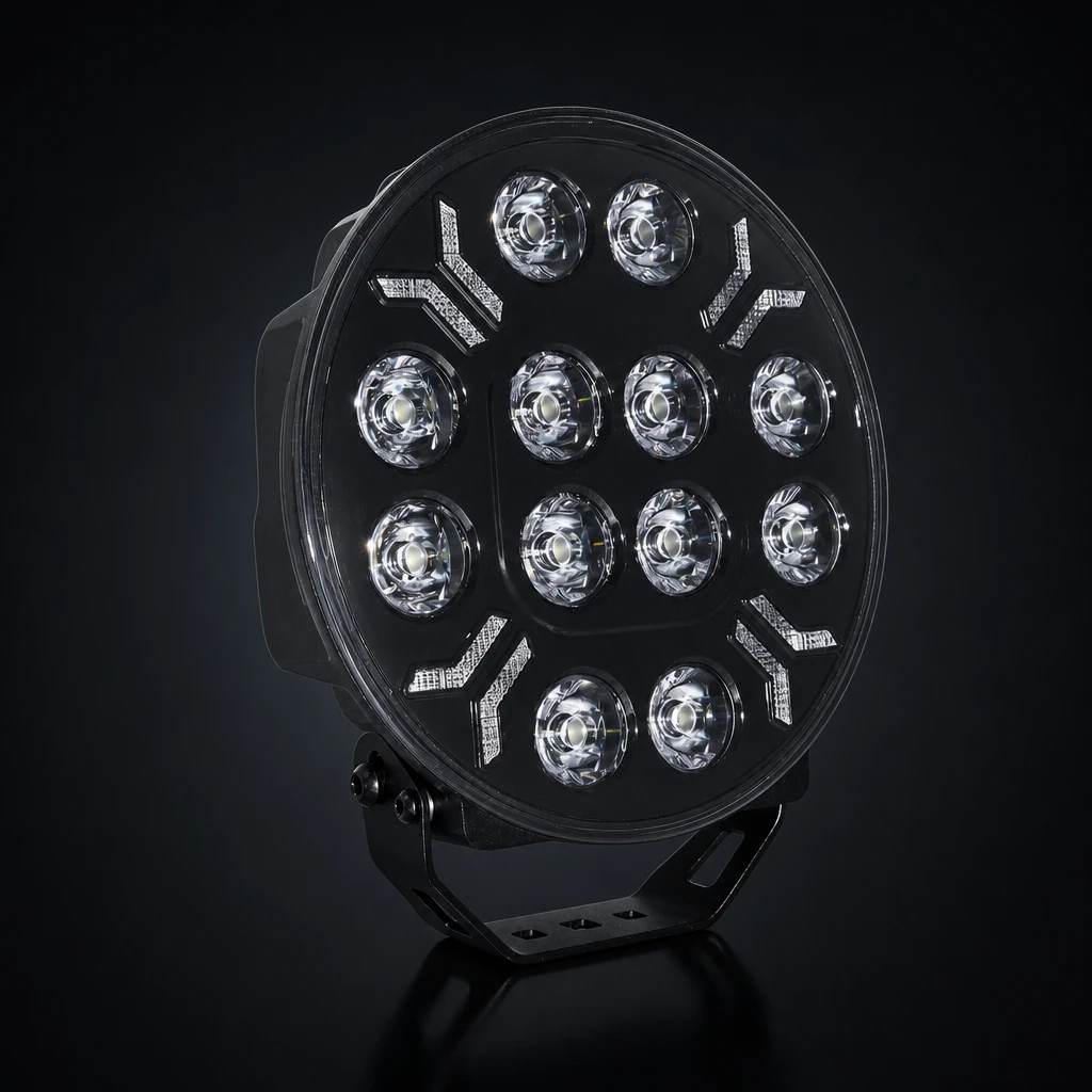 TRALERT LED Ypsilon 12LED amber-wit werklamp met flitsfunctie voor vrachtwagen