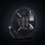 Zwarte TRALERT LED verstraler met amber dagrijverlichting, 12.000 lumen, voor vrachtwagen