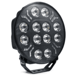 Ronde zwarte LED verstraler Ypsilon serie met transparante lens