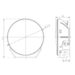 LED verstraler chrome met dagrijverlichting | 12.000 lumen | 9-36v | WD-80120C.1--WD-80120C.1-5