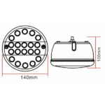 Fanale retromarcia a LED 12-24v , incl. 20 cm + 5-PIN's baj. - immagine 6