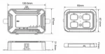 Compact TRALERT CTRL-4PAD bedieningspaneel voor 12-24v toepassingen