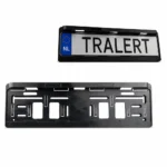 Horpol RTR 3366 Supporto targa a LED MK-1900 con luce targa bianca, nero IP68
