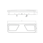 Links | LED trailerlamp canbusproof | 24v | 7-PIN AMP connector | VC-7001B7-FT-700-066 L AMP 7 PIN-VC-7001B7-9