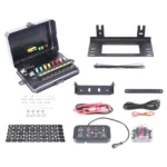 TRALERT CTRL-8PAD 8-PAD schakelpaneel 12-24v met app-controle in zwarte aluminium behuizing