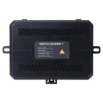 Zwart aluminium schakelpaneel TRALERT CTRL-8PAD met 8 bedieningsknoppen en app-bediening