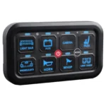 App-bestuurbaar schakelpaneel TRALERT CTRL-8PAD met IP65 en 8 bedieningspads