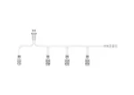 Y-Kabel für 4 Rückleuchten, 3x 4P + 1x 3P SS, inkl. Seitenkabel
