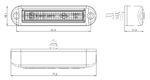 LED compact mistlicht 12/24V 0,5m. kabel - Afbeelding 2