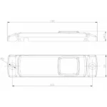 LED markeringsverlichting amber | 12-24v | 50cm. kabel | M10MV-190A-FT-018 Z LED-M10MV-190A-4