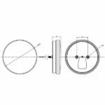 rond met dynamisch knipperlicht | 12-24v | 100cm. kabel | VC-213-FT-213 LED DI-VC-213-3