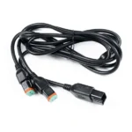 Y-kabel 1 x 30cm MALE & 2x 200cm FEM